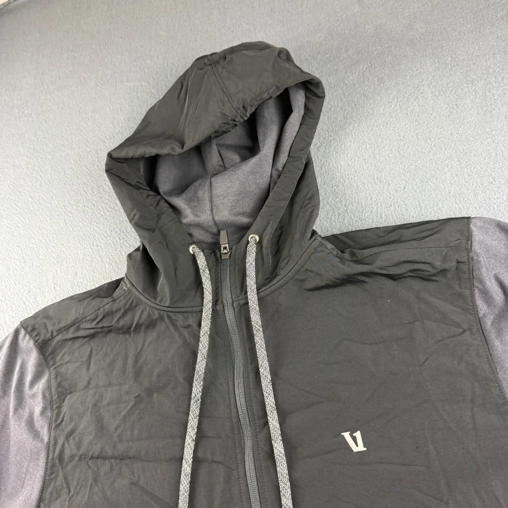 Vuori Sunday Element Jacket Men's XL Gray Hoodie Colorblock Gym Athleisure V215* - Picture 4 of 10